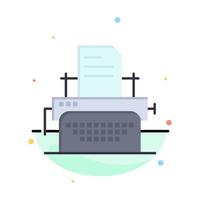 impressora máquina de impressão de fax modelo de logotipo de negócios cor plana vetor