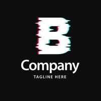 logotipo de falha b. design de identidade de marca comercial vetor