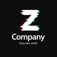 logotipo de falha z. design de identidade de marca comercial vetor