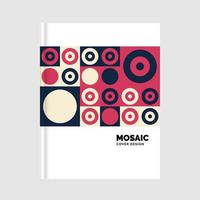 livro de mosaico de negócios geométricos dover. ilustração vetorial vetor