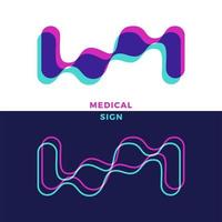 química abstrata, átomo, forma da molécula. laboratório de química, bio, física, biologia, logotipo futurista. elimina ilustrações de clonagem de análise de genes de DNA. vetor