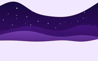 ondas criativas noite fundo roxo. composição de formas dinâmicas vetor