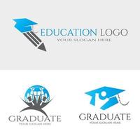 logotipo ou ícone educacional para aplicativos ou sites vetor