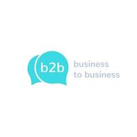 b2b, business to business, logotipo de vetor