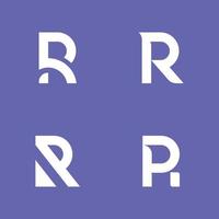 modelo de logotipo de design de logotipo de letra r, símbolo de vetor de logotipo criativo r