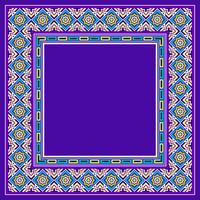 Vector de fronteira islâmica decorativa