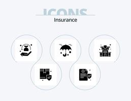 ícone de glifo de seguro pack 5 design de ícone. . seguro. segurança. lar. proteção vetor