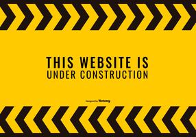 Website sob a ilustração Construnction vetor