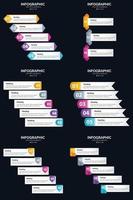 inclua infográficos vetoriais em sua apresentação para envolver seu público. vetor