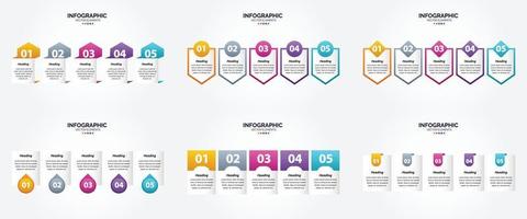 este conjunto de infográficos vetoriais é ideal para publicidade em um folheto. folheto. ou revista. vetor