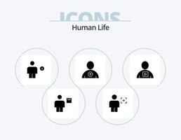 ícone de glifo humano pack 5 design de ícone. coração. favorito. imagem. humano. eletricidade vetor