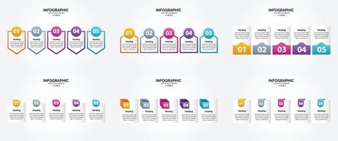 esses infográficos de ilustração vetorial são ideais para publicidade em um folheto. folheto. ou revista. vetor