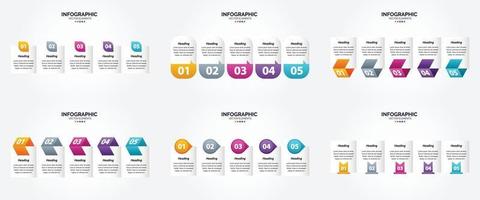 esses infográficos vetoriais são ideais para publicidade em um folheto. folheto. ou revista. vetor