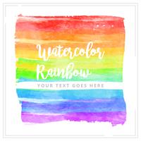 Elemento Rainbow Watercolor Rainbow vetor