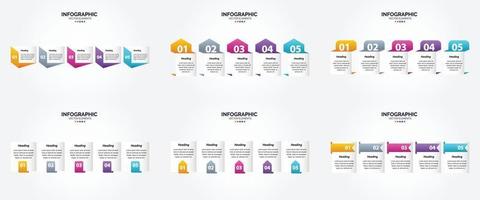 infográficos vetoriais de design plano definidos para publicidade em brochuras. panfletos. e revistas. vetor