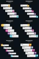 inclua infográficos vetoriais em sua apresentação para envolver seu público. vetor