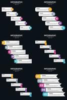 use infográficos vetoriais para destacar pontos-chave em sua apresentação de negócios. vetor