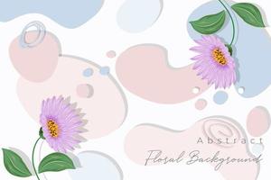 fundo floral abstrato com cor pastel vetor