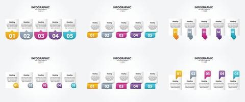 este conjunto de infográficos vetoriais é perfeito para anunciar em um folheto. folheto. ou revista. vetor