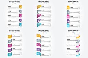 esses infográficos de ilustração vetorial são ideais para publicidade em um folheto. folheto. ou revista. vetor