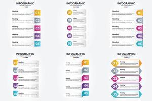 infográficos vetoriais de design plano definidos para publicidade em brochuras. panfletos. e revistas. vetor