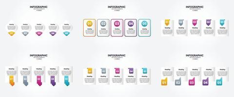 use este conjunto de infográficos de ilustração vetorial para fazer sua publicidade em brochuras. panfletos. e revistas se destacam. vetor