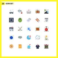 25 ícones criativos sinais modernos e símbolos de análise de venda de negócios de crescimento amam elementos de design de vetores editáveis
