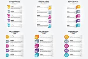 este conjunto de infográficos vetoriais é ótimo para anunciar sua empresa em brochuras. panfletos. e revistas. vetor