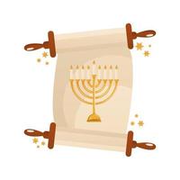 Remendo de hanukkah com ícone de celebração de lustre dourado vetor