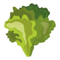 ícone de comida saudável de alface fresca