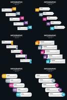 use infográficos vetoriais para ilustrar suas ideias de negócios vetor