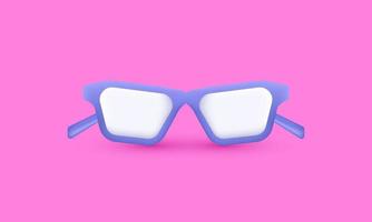 ilustração óculos de sol realistas diferentes óculos da moda 3d criativo isolado no fundo vetor
