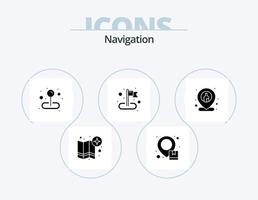 pacote de ícones de glifos de navegação 5 design de ícones. localização da barra. localização. mapa. destino. alfinete vetor