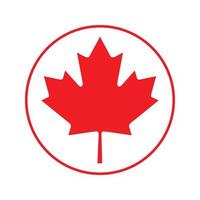 ilustração de impressão isolada vetor ícone bandeira canadense