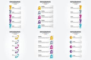 este conjunto de ilustração vetorial é perfeito para criar infográficos para publicidade. brochuras. panfletos. e revistas. vetor