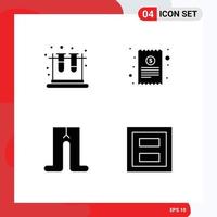 pacote de ícones vetoriais de estoque de sinais e símbolos de linha para exibição de recibo de educação de roupas escolares elementos de design de vetores editáveis