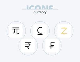 linha de moeda cheia ícone pack 5 design de ícone. . blockchain . ondulação . dinheiro vetor