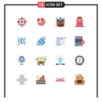 conjunto de 16 sinais de símbolos de ícones de interface do usuário modernos para pacote de seta esquerda bateria elétrica pacote editável de elementos de design de vetores criativos