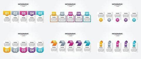 esses infográficos vetoriais são ideais para publicidade em um folheto. folheto. ou revista. vetor