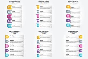 use este conjunto de infográficos vetoriais para fazer sua publicidade em brochuras. panfletos. e revistas mais eficazes. vetor