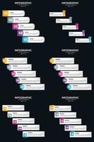 faça sua apresentação se destacar com nosso pacote de infográficos vetoriais. vetor