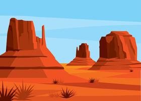 america desert landscape vector