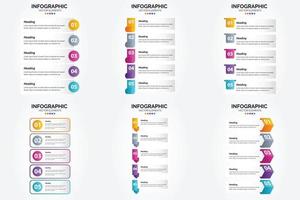 infográficos vetoriais de design plano perfeitos para brochuras publicitárias. panfletos. e revistas. vetor