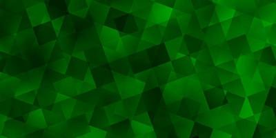 padrão de vetor verde claro com estilo poligonal com cubos.