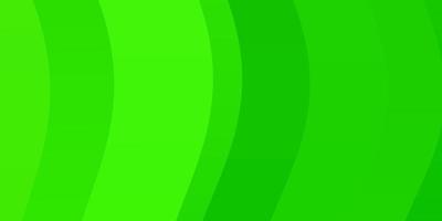 layout de vetor verde claro com curvas.