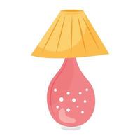 ícone de estilo de casa da lâmpada vetor