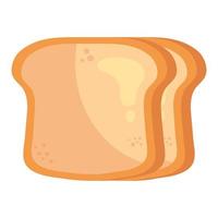 Desenho vetorial de ícone de pão torrado vetor