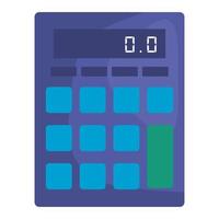 calculadora matemática ícone educação tecnológica vetor