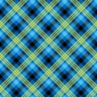 padrão de vetor sem costura de cor azul tartan