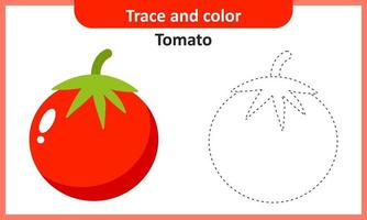 traço e cor de tomate